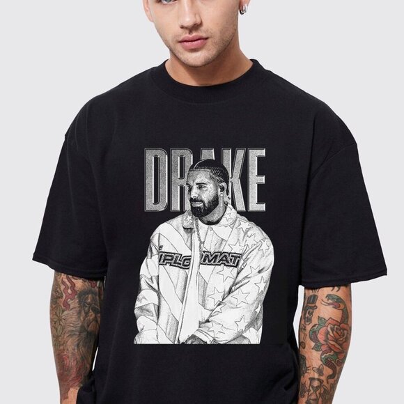 Preston L Tops - Drake  21 Savage Vintage Rap Music Tour T-Shirt 81